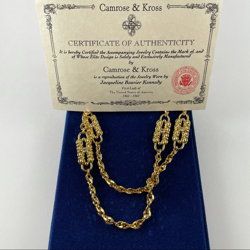 Camrose & Kross Two Strand Long YG Necklace